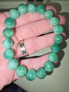 10mm Green Apple Jade Verdant Renewal Bracelet